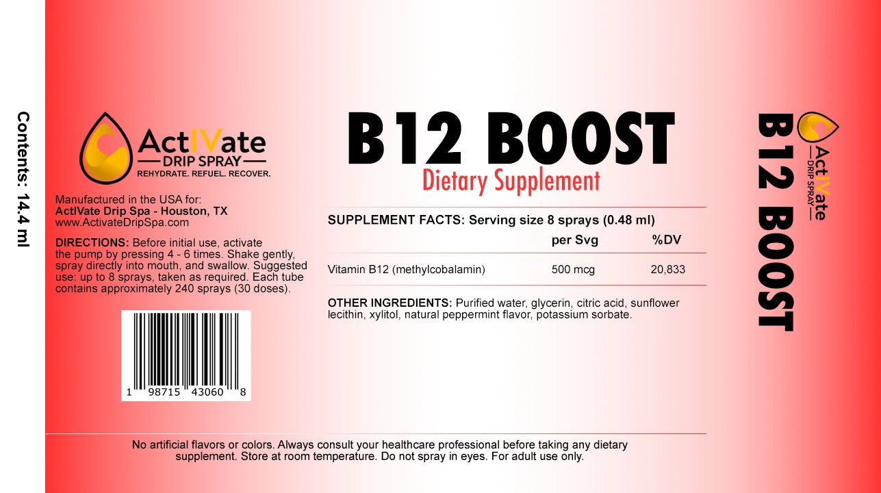 B12 Boost Vitamin Spray