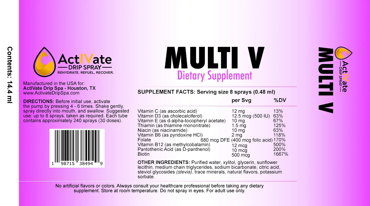 Multi V Vitamin Spray